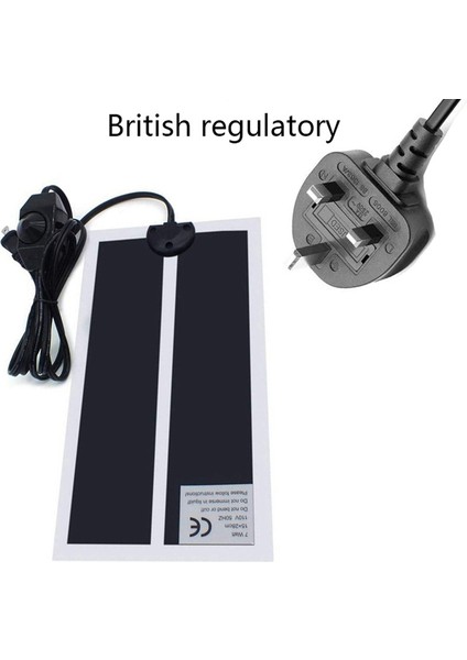 20W 42X28CM Stili Ev Hayvanı Isıtıcı Isıtma Ped Reptil Terraryumu Sürüngen Isıtma Matı Tırmanma Hayvan Ayarlanabilir Sıcaklık Kontrol Cihazı Araçları (Yurt Dışından)