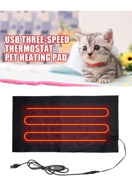 45 x 30 cm Stili Evde Kullanım Için USB Isıtıcı Kedi Köpek Yatağı Elektrikli Kış Sıcak Halı - Petler Için Isıtıcı Mat Karbon Kumaş Sıcaklık Pedı (Yurt Dışından) modelleri