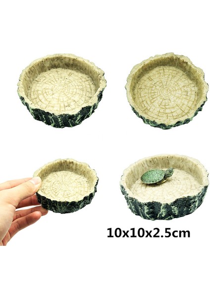 Doku Stili Sürüngen Evcil Hayvan Kaplumbağa Içme Kabı Sürünme Kabı Süsleme Yılan Malzemeleri Kaplumbağa Aksesuarları (Yurt Dışından)