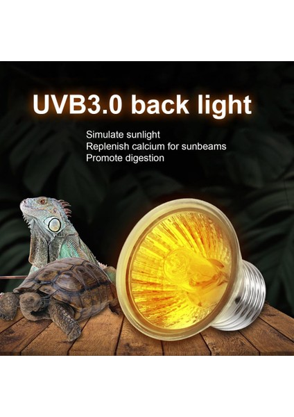 50W 110V Tarzı Profesyonel Bronzlaştırıcı Güneş Lambası Uva Uvb Işık Kertenkele Kaplumbağa Tırmanma Evcil Hayvan Ampulü Araçları Sıcaklık Kontrol Ürünleri (Yurt Dışından) indirimleri
