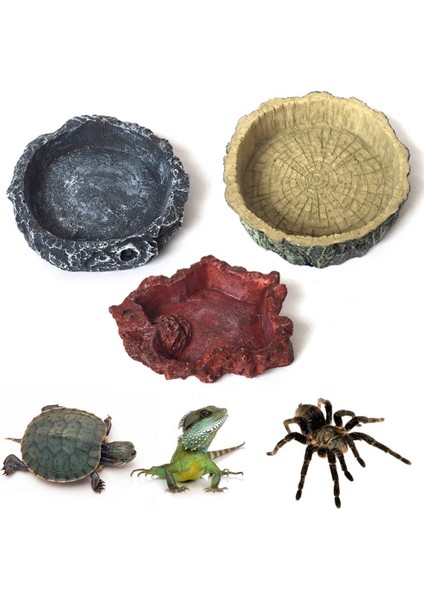 No.4 Tarzı Örümcek Evcil Hayvan Kase Lavabo Reçine Toksik Olmayan Yiyecek Su Kap Kaplumbağa Akrep Kertenkele Yengeçler Evcil Hayvanlar Malzemeleri (Yurt Dışından) indirimleri