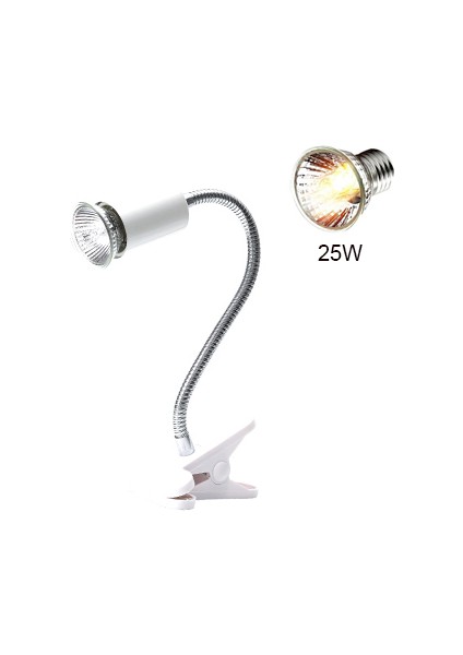 Tutucu ve 25W Tarzı Uvb E27 Evcil Hayvan Sürüngen Lambası Kelepçeli Ampul Lamba Tutucu Kaplumbağa Güneşlenme Uv Isıtma Lambası Seti Kaplumbağalar Işık Kertenkele Aydınlatma Ab Fişi (Yurt Dışından)