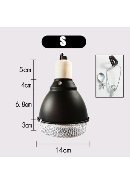 Açık Sarı Stil Sürüngen Terraryumu Sıcaklık Korumalı Lamba Gölgelik Kaplumbağa Kertenkele Yılan Lamba Tutucusu Pet Sıcaklık Koruyucu Kapağı Güvenlik Işık Gölgeliği (Yurt Dışından)