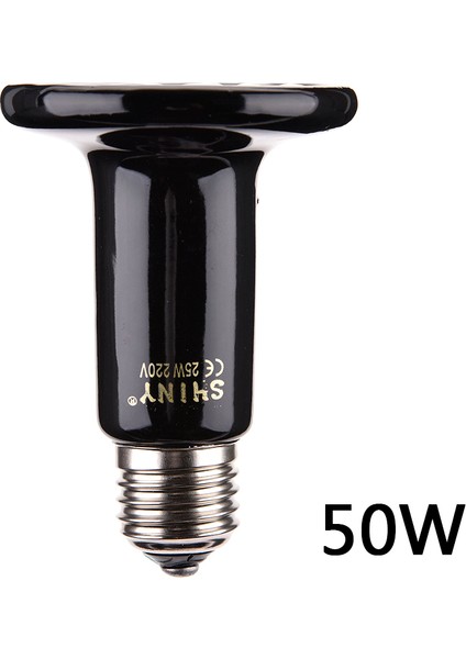 50W Tarzı Kertenkele Hayvanlar Isıtıcı Brooder Isı Lambası Ampul Karartma Seramik Emitter Isıtma Ampulü (Yurt Dışından)