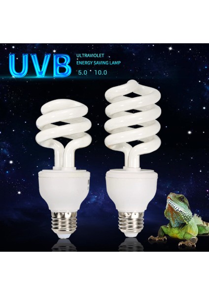 110V 13W UVB10.0 Stili Uvb 5.0 UVB10.0 Sürüngen Lambası Kaplumbağa Uvb Ampulü Kertenkele Yılan Iguanalar Isı Kalsiyum Lambası Işık Enerji Tasarrufu E27 13W 26W 110V 220V (Yurt Dışından) modelleri