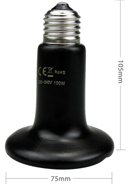 150W Tarzı Seramik Isıtıcı Isı Lambası Ampulü Evcil Hayvan Isıtma Işığı Kertenkele Hayvanlar Isıtıcı Yavru Kuluçka Makinesi Seramik Isıtıcı (Yurt Dışından)