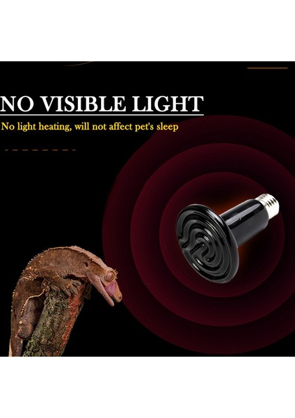 No.3 Tarzı Ev Isıtma Lambası Siyah Kızıl Seramik Isıtıcı Isı Lambası Evcil Hayvan Yavruları Sürüngen Lambası (Yurt Dışından) fırsatları