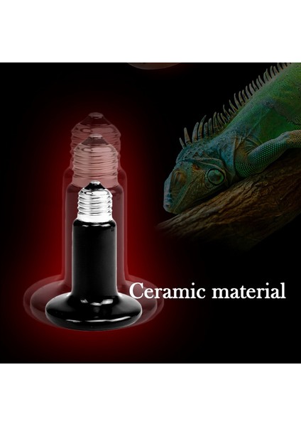 No.3 Tarzı Ev Isıtma Lambası Siyah Kızıl Seramik Isıtıcı Isı Lambası Evcil Hayvan Yavruları Sürüngen Lambası (Yurt Dışından) indirimleri