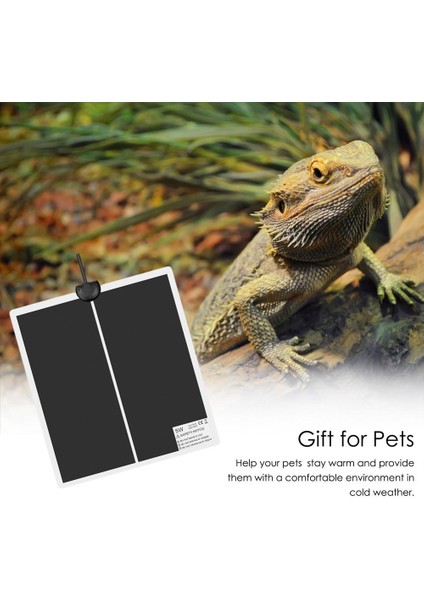 01 7W Ingiltere Stili Terraryum Sürüngen Isı Matı Elektrikli Kedi Köpek Isıtma Matı Tırmanma Evcil Hayvan Sürüngen Isıtma Sıcak Paspas Sıcaklık Kontrol Matı (Yurt Dışından) fırsatları
