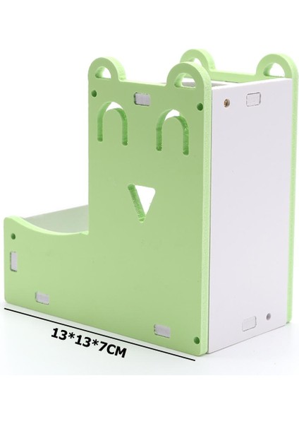 Yeşil Stil M Beden Sıçan Hamster Otomatik Evcil Hayvan Su Içme Şişesi Eko-Pano Yüksek Sertlik Çatlamayan Su Geçirmez Gülümseyen Yüz Gıda Saklama Evi (Yurt Dışından)