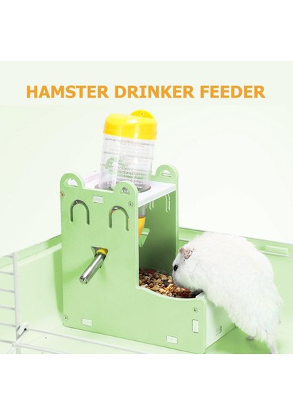 Yeşil Stil M Beden Sıçan Hamster Otomatik Evcil Hayvan Su Içme Şişesi Eko-Pano Yüksek Sertlik Çatlamayan Su Geçirmez Gülümseyen Yüz Gıda Saklama Evi (Yurt Dışından) modelleri