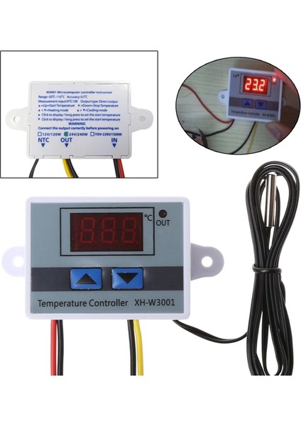 Evcil Sürüngen Termostat Yüksek Hassasiyetli Sıcaklık Anahtarı Mikrobilgisayar Dijital Ekran Yumurtlama Kontrol Cihazı 0.1 Derece (Yurt Dışından)