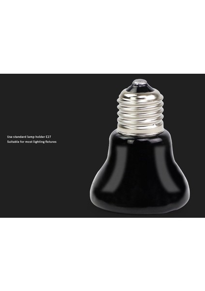 100W Tarzı Mini Seramik Isıtma Lambası 220V W E27 Kızılötesi Kaplumbağa Sıcak Ampul Su Geçirmez Sıcaklık Kontrol Cihazı (Yurt Dışından)
