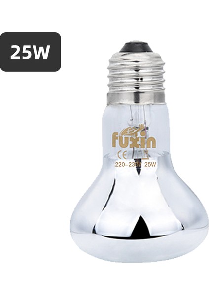 Gümüş 25W Tarzı Sürüngen Lambası Minik Evcil Isıtma Lambası E27 Uv Gündüz Gece Amfibi Kaplumbağa Yılan Lambası Isıtma Sürüngen Ampul Işık Ac (Yurt Dışından)