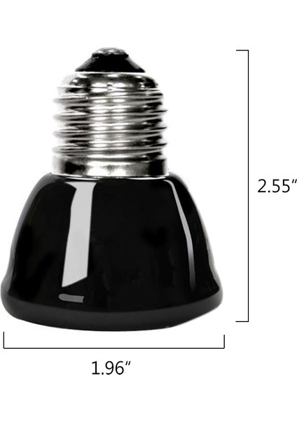 25W Tarzı 60X60 220V Uzak Kızılötesi Isıtma Lambası Siyah Seramik E27 Pet Isıtıcı Ampul Tavuk Kaplumbağa Kertenkele Sürüngen Işık (Yurt Dışından) fırsatları
