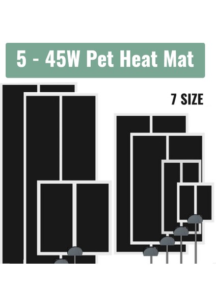7W Ab Fiş Stili Sürüngen Isıtma Ped Ayarlanabilir Sıcaklık Kontrol Cihazı Mat Ab Takı Reptil Malzemeleri (Yurt Dışından) fiyatları