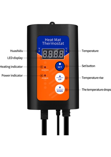 Ab Fiş Tarzı Isı Mat Termostat Dijital Sıcaklık Kontrol Cihazı Hassas Sıcaklık Kontrolü Hidroponik Bitkiler Tohum Çimlendirme Sürüngenler Için - E-Ticaret Ürünü (Yurt Dışından) fırsatları
