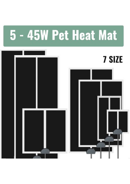 5W Tarzı Terraryum Sürüngenler Isı Matı Tırmanma Evcil Isıtma Sıcak Pedleri Ayarlanabilir Sıcaklık Kontrol Cihazı Matlar Sürüngen Malzemeleri (Yurt Dışından) fırsatları