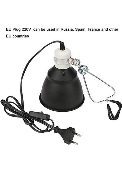 Kelepçe Tarzı Ab Fişi Sürüngen Uva Uvb Lamba Tutucu Kaplumbağa Uvb Isıtma Ampulü Işık Tutucu Kelepçe Fener Tavuk Yavrusu Isıtma Için Basking (Yurt Dışından)