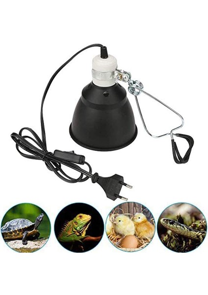 Kelepçe Tarzı Ab Fişi Sürüngen Uva Uvb Lamba Tutucu Kaplumbağa Uvb Isıtma Ampulü Işık Tutucu Kelepçe Fener Tavuk Yavrusu Isıtma Için Basking (Yurt Dışından) fiyatları