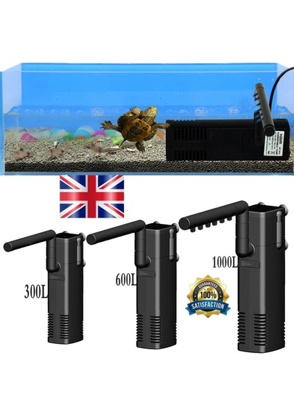 AP-600L Stili Siyah Apl Akvaryum Iç Filtre Daldırma Filtresi Balık Tankı Suda Sprey Akışı Biyolojik Artı Güç Filtre Pompası (Yurt Dışından)