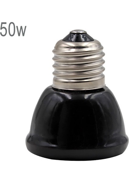 220V 50W Tarzı Minyatür Kızılötesi Seramik Isıtıcı Ampul 220V Evcil Hayvan Mini Isıtma Lambası 25W 50W 75W Siyah Sürüngen Evcil Hayvan Yavrulama Lambası (Yurt Dışından)