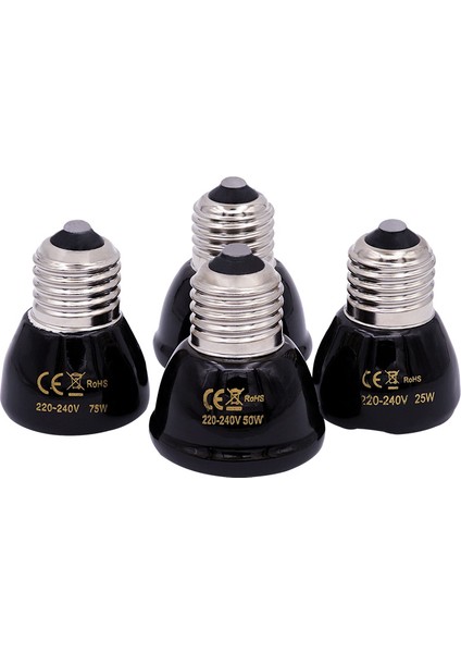 220V 50W Tarzı Minyatür Kızılötesi Seramik Isıtıcı Ampul 220V Evcil Hayvan Mini Isıtma Lambası 25W 50W 75W Siyah Sürüngen Evcil Hayvan Yavrulama Lambası (Yurt Dışından) fiyatları