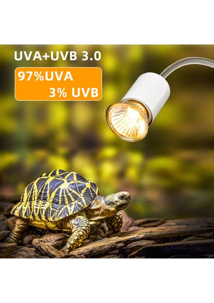 220V E27 75W Stili Tortoise Lizard Basking Lambası 25W 50W 75W 100W Evcil Isıtma Ampulü Kertenkele Yılan Kaplumbağa Sürüngen Isıtma Lambası Uva + Uvb Güneş Işığı (Yurt Dışından) fiyatları