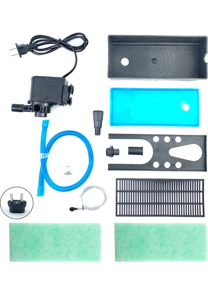 12W Tarzı Ab Pulg Sessiz Akvaryum Filtresi Dış Filtre Balık Tankı Filtresi Akvaryum Sünger Biyokimyasal Kutusu Üst Filtre Oksijen Balık Akvaryum Aksesuarları (Yurt Dışından)