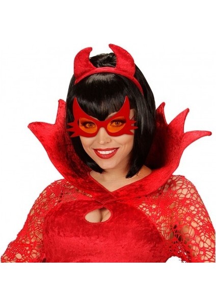 Kırmızı Renk Bıyık Tasarımlı Kedi Gözlüğü fiyatları