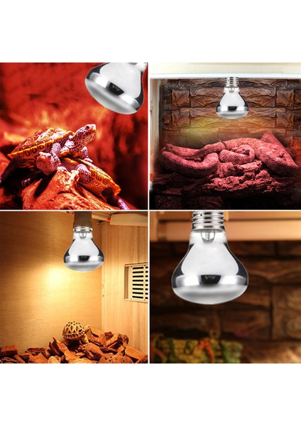 50W Tarzı E27 Isıtma Ampulü 50W 100W Sürüngen Yılan Kaplumbağa Isıtma Lambası Seramik Isıtıcı Isı Işık Ampulü Evcil Hayvan Yavrulayıcı Sürüngen Lambası (Yurt Dışından)