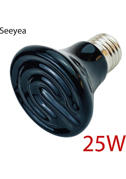 Seramik Ampul 25W Tarzı Kaplumbağa Isıtma Lambası Mini Evcil Isıtma Ampibi Lambası Kertenkele Sabit Sıcaklık Ultraviyole Lamba Sürüngen Kızılötesi Seramik Isıtıcı (Yurt Dışından)