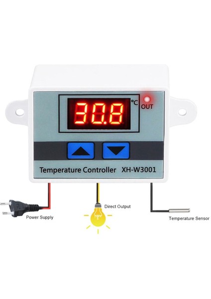220V Tarzı Dijital LED Sıcaklık Kontrol Cihazı 12V 24V 220VAC Xh Için Incubator Soğutma Isıtma Anahtarı Termostat Ntc Sensör #25 (Yurt Dışından) fiyatları
