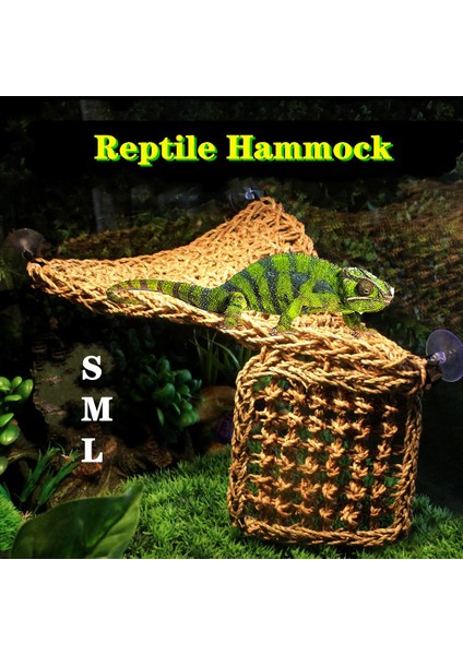 M Tarzı Kertenkele Hamak Doğal Deniz Otu Lifleri Kertenkele Güneşlenme Yatakları Panter Kuyruklular Hamak Uyku Yatak Matları Terraryum Tırmanma Için (Yurt Dışından)