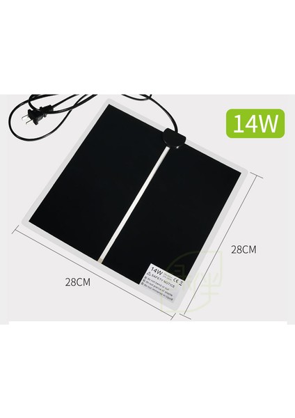 14W Tarzı 5W~35W 220V Isı Matı Isıtıcı Yatak Matı Ped Kertenkeleler Ayarlanabilir Sıcaklık Kedi Sürüngen Isıtıcı Su Geçirmez (Yurt Dışından)
