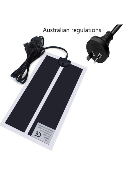 5W 15X14CM Stili Ev Hayvanı Isıtıcı Isıtma Ped Reptil Terraryumu Sürüngen Isıtma Matı Tırmanma Hayvan Ayarlanabilir Sıcaklık Kontrol Cihazı Araçları (Yurt Dışından)