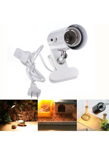 Abd Tak Beyaz Stili Sürüngen Seramik Derece Isı Uvbuva Ampul Tutucu Aydınlatma E27 Taban Lamba Klip Tutucu Yüksek Sıcaklık Direnci Güvenlik (Yurt Dışından) indirimleri