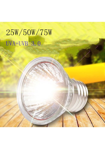 25W Tarzı Kaplumbağa Güneşlenme Uv Işık Ampul Isıtma Lambası Reptile Lambası Sürüngenler Sıcaklık Kontrol Cihazı (Yurt Dışından)