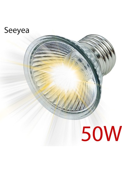 Uva Uvb Lambası 50W Tarzı Kaplumbağa Isıtma Lambası Mini Evcil Isıtma Ampibi Lambası Kertenkele Sabit Sıcaklık Ultraviyole Lamba Sürüngen Kızılötesi Seramik Isıtıcı (Yurt Dışından)