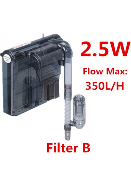 HI-430 Stili Abd Fişi Akvaryum Daldırma 3'ü 1 Arada Harici Asılı Filtre Şelale Harici Akvaryum Hava Pompası HIHI-430 (Yurt Dışından)