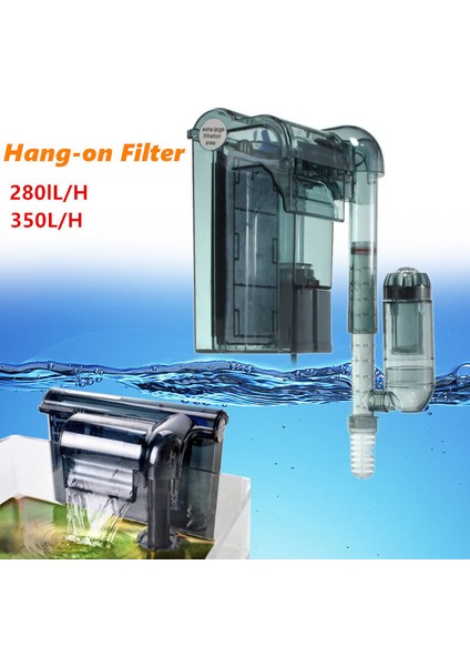 HI-430 Stili Abd Fişi Akvaryum Daldırma 3'ü 1 Arada Harici Asılı Filtre Şelale Harici Akvaryum Hava Pompası HIHI-430 (Yurt Dışından) fiyatları