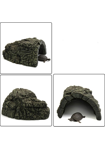 No.3 Tarzı Balık Saklanma Mağarası Reçine Akvaryum Balık Tankı Peyzaj Kaplumbağa Sürüngen Güneşlenme Gizleme Habitat Dekorasyon Süs - (Yurt Dışından) indirimleri