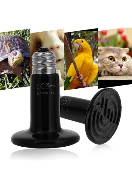 25W Tarzı Sıcak Pet Isıtma Işığı Ampulü Kertenkele Hayvan Isıtıcı Kuluçka Isıtıcı Için Kızıl Seramik Emitör Isı Lambası Ampulü (Yurt Dışından) modelleri