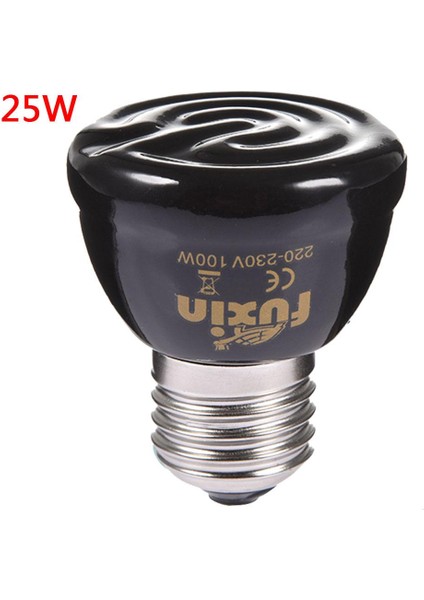 Siyah 25W Tarzı Kaplumbağa Kertenkele Örümcek Sürüngen Kutusu Isıtıcı Işık Ampulleri Hediye Için Far Infrared Seramik Evcil Hayvan Isıtma Lambası (Yurt Dışından)