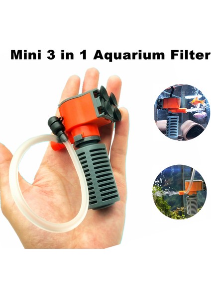 Filtre Stili 3W 3W Mini Dahili Akvaryum Filtresi Daldırma Su Dolaşım Pompası Filtre Balık Kaplumbağa Tankı Için Oksijen Ekler (Yurt Dışından) modelleri
