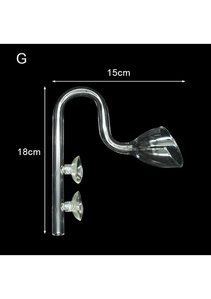 G-Çıkış Stili 13 mm Filtre Akvaryum Skimmer Cam Lily Boru Yüzey Giriş Çıkış Su Bitki Tankı Filtre Balık Tankı Aksesuarları mm (Yurt Dışından)