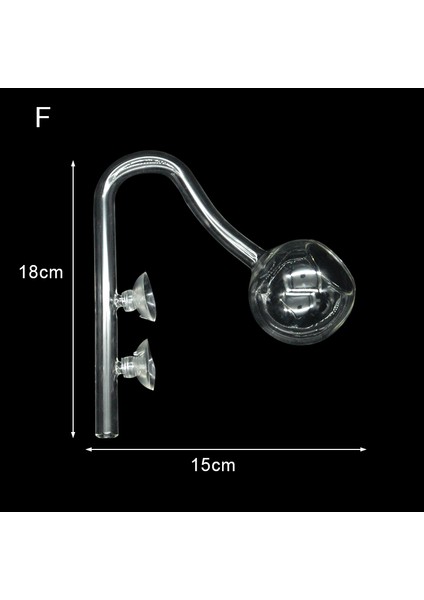 F-Çıkış Stili 13 mm Filtre Akvaryum Skimmer Cam Lily Boru Yüzey Giriş Çıkış Su Bitki Tankı Filtre Balık Tankı Aksesuarları mm (Yurt Dışından)