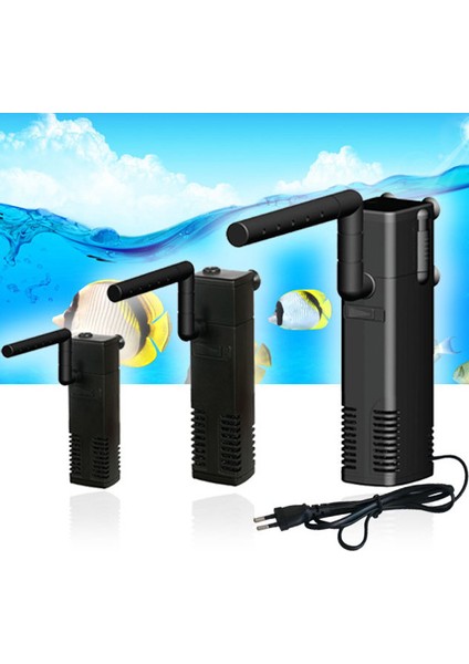 Siyah Stil S Beden Iç Akvaryum Filtre Su Pompası ve Püskürtme Çubuğu ile Filtreleme Dayanıklı Balık Tankı B88 (Yurt Dışından) fiyatları