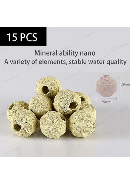 Mor Tarzı 1 Paket Bio Bacterial House Seramik Halka Süper Akvaryum Filtre Medyası Biyolojik Halkalar No2 No3 Po4 Nh3 Çıkarma Tatlı Su Tuzlu Su (Yurt Dışından)