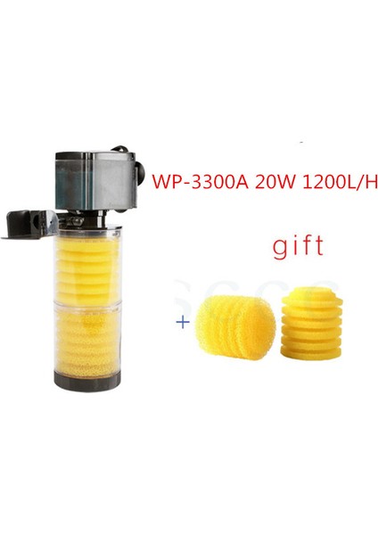 WP-3300A Stili Ingiltere Adaptör Fişi Akvaryum Filtresi Balık Tankı Filtresi Hava Pompası Hava Oksijen Artışı Akvaryum Iç Filtre Akvaryum Pompası Filtre (Yurt Dışından)